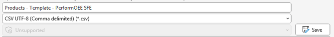 Save as CSV