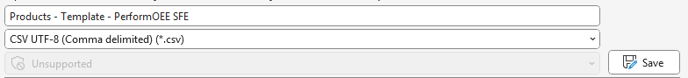 Save as CSV