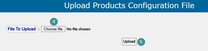 upload the file