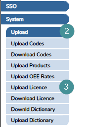 Upload a license 